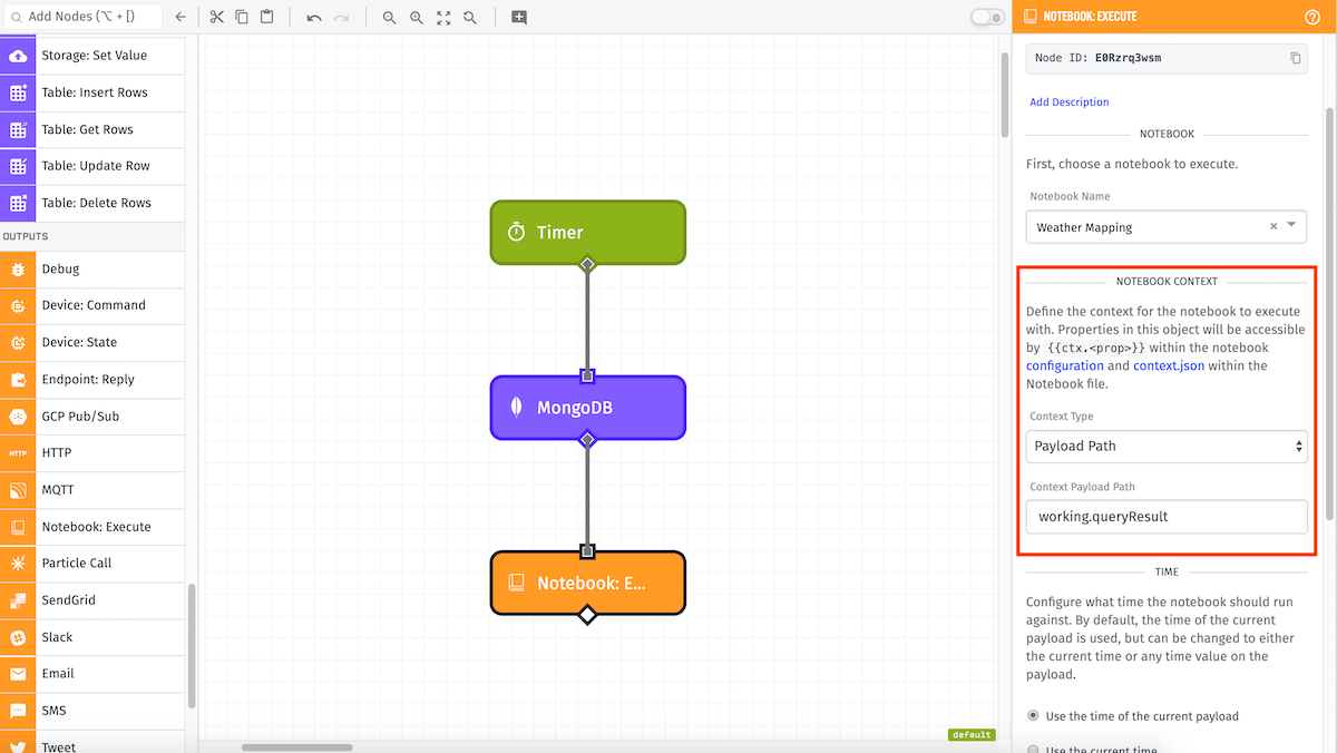 Execute Node Context