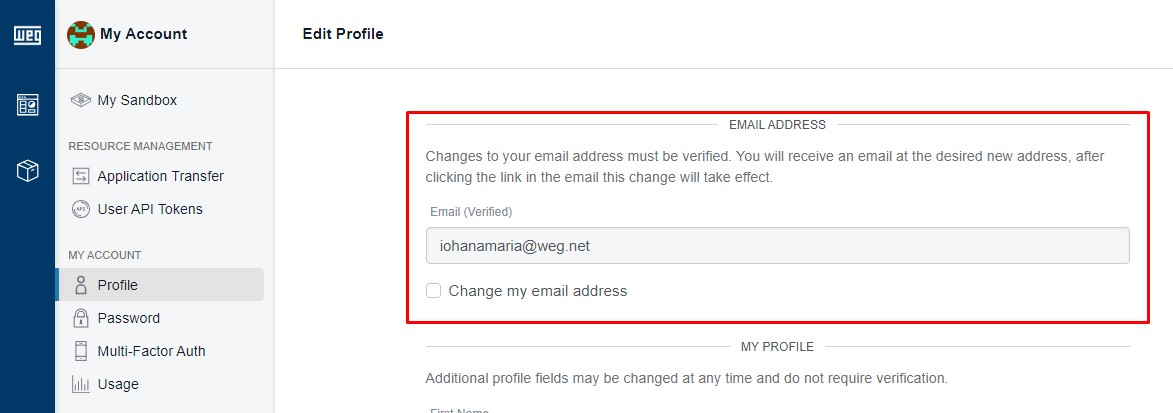 SSO-Linked WEGnology Profile