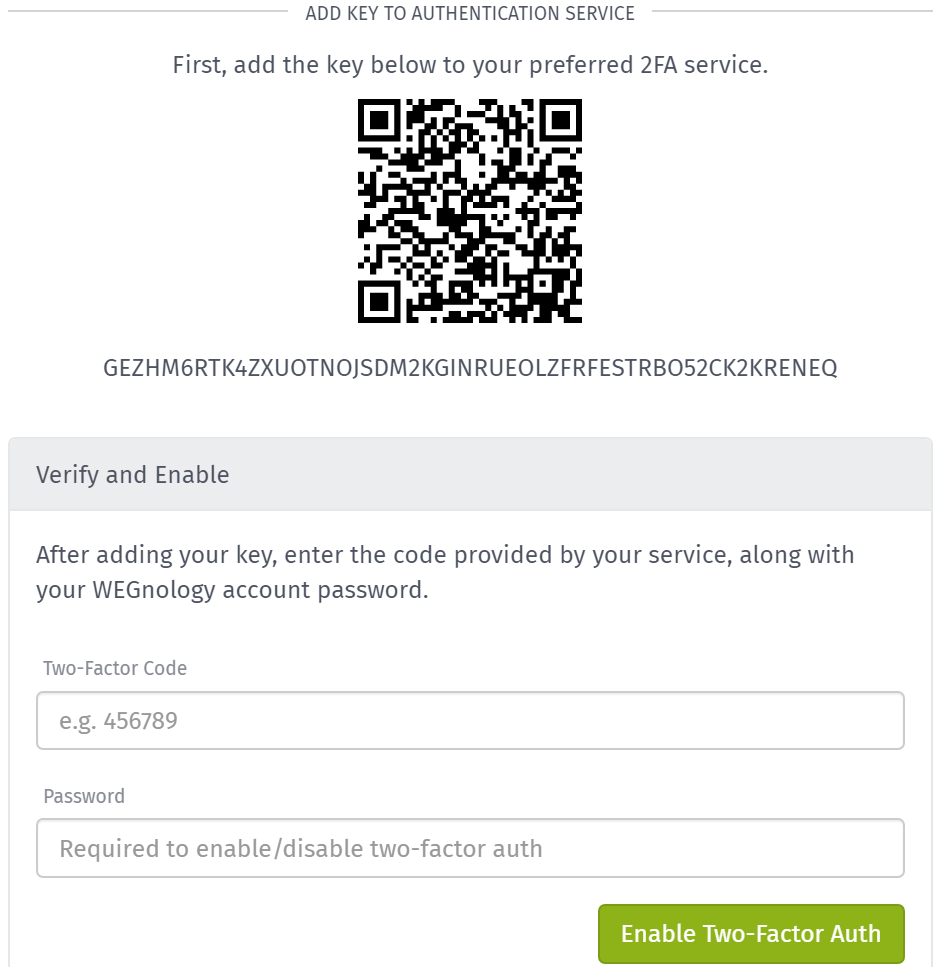 Verify Two-Factor Auth