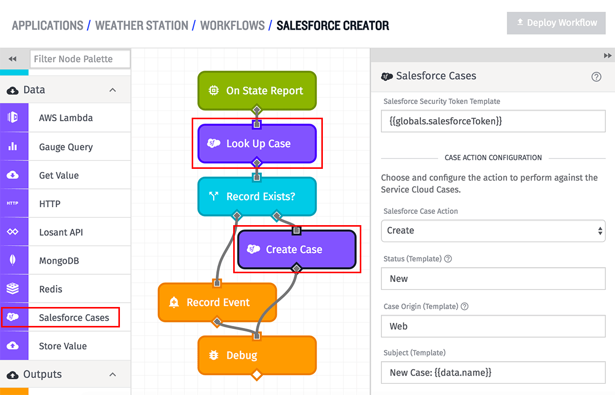 Salesforce Cases Node