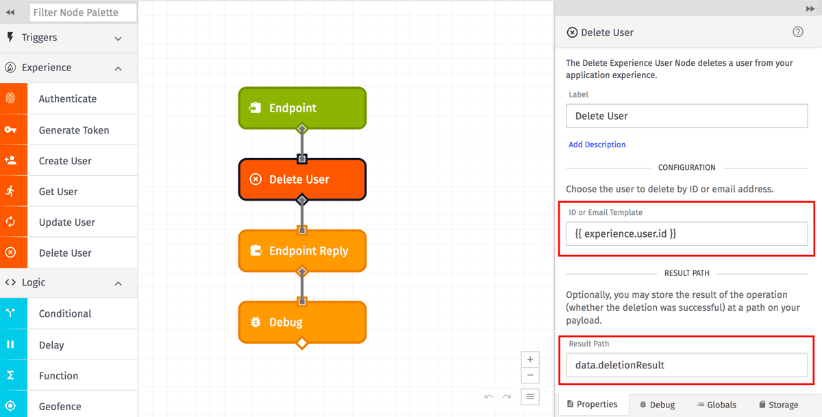 User: Delete Node Config