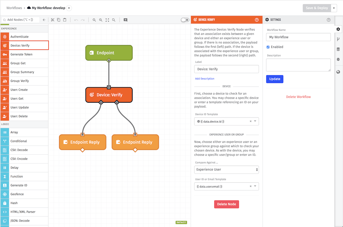 Verify Device Node