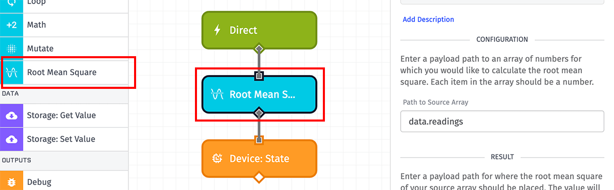 Root Mean Square Node
