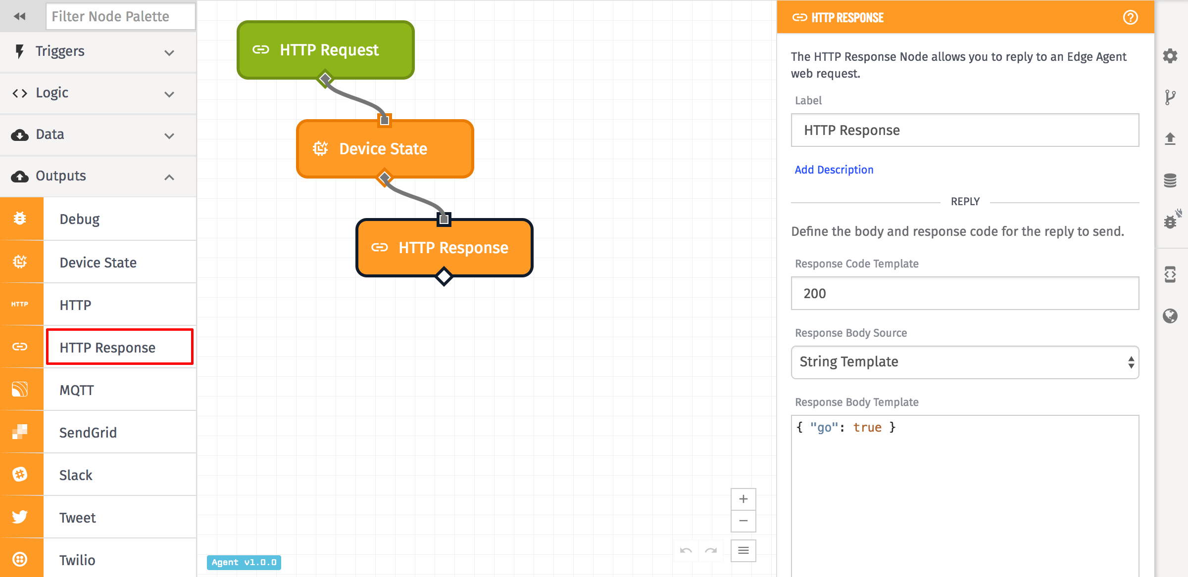 HTTP Response Node