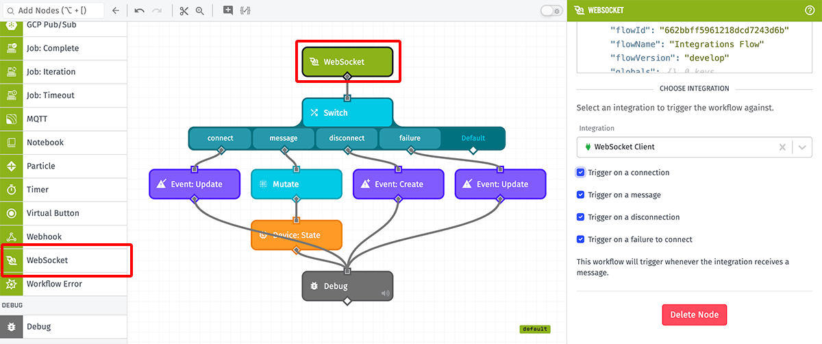 WebSocket Trigger