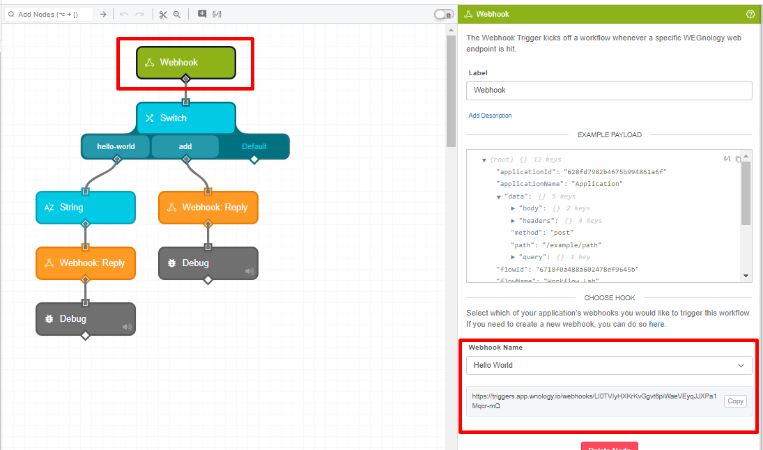 Select Webhook